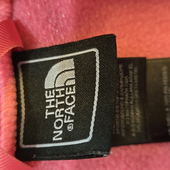 The North Face Pink Fleece Jacket EUC Girls Size XL/18 - Picture 3 of 10